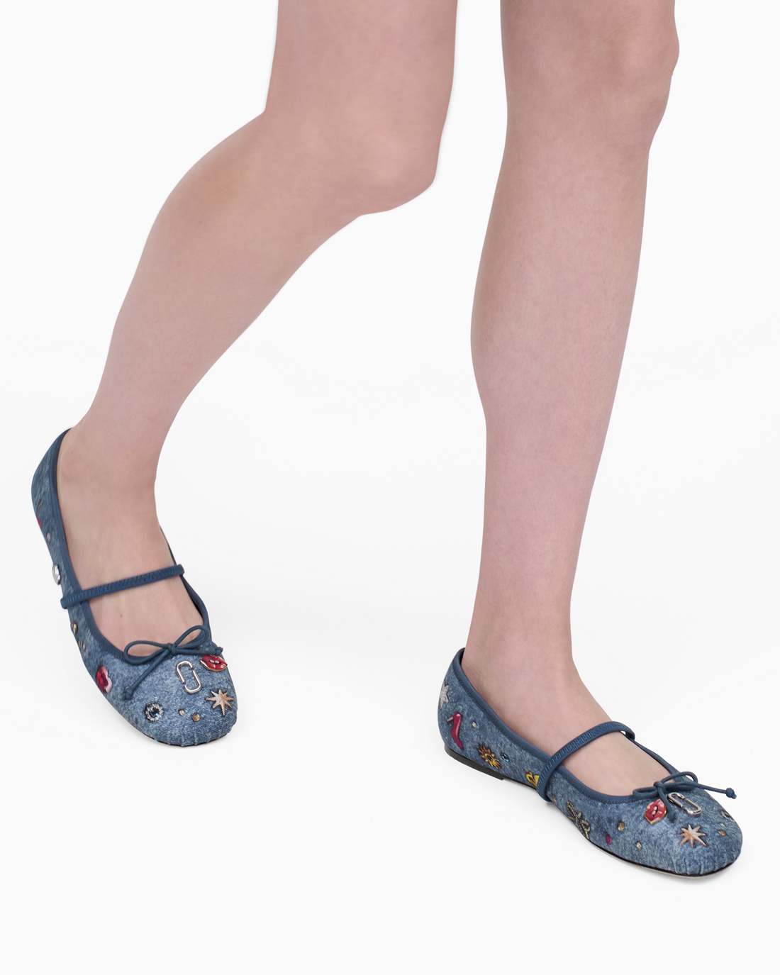 The Trinket Charm Sabrina Ballerina Medium Wash Multi - Marc Jacobs