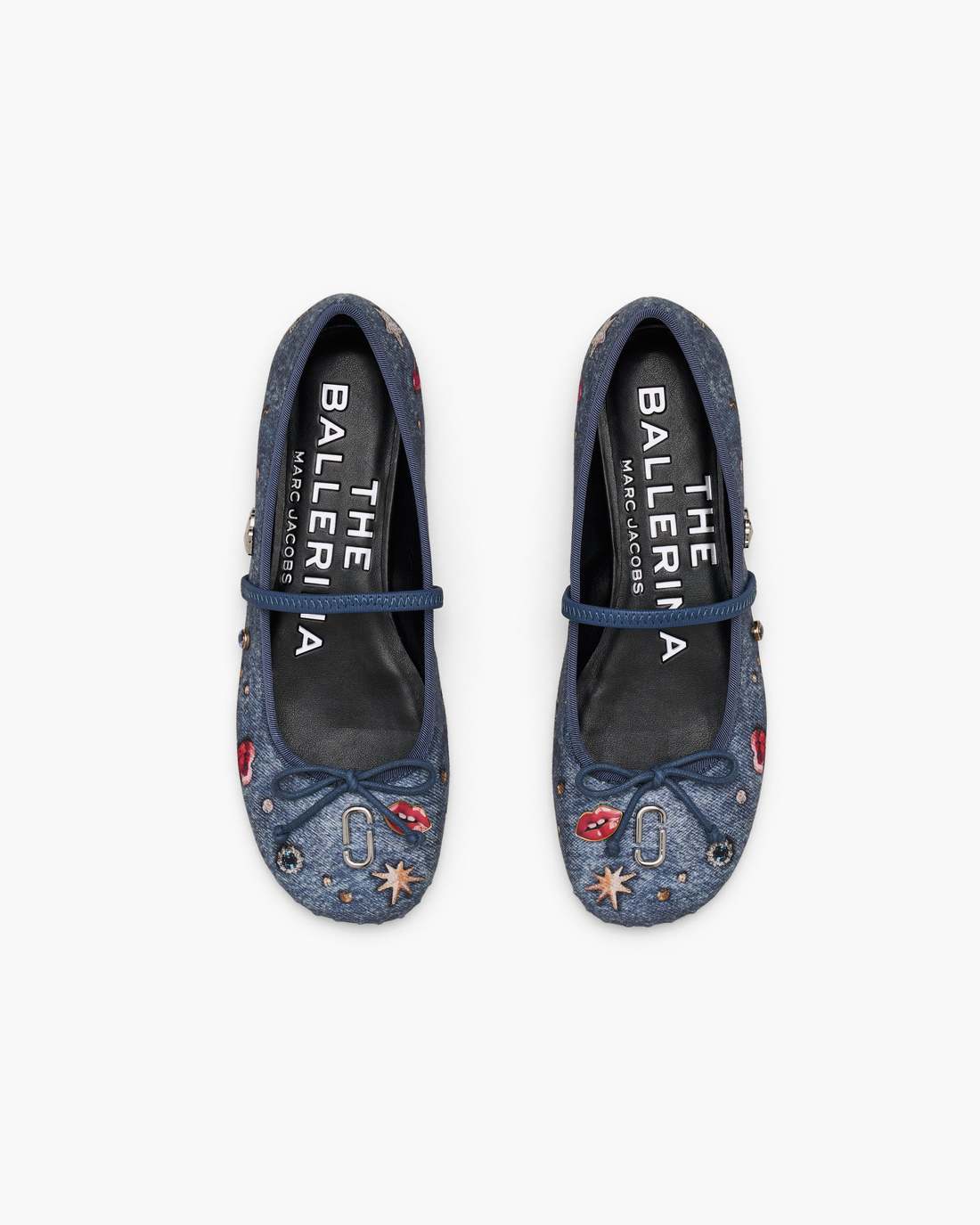 The Trinket Charm Sabrina Ballerina Medium Wash Multi - Marc Jacobs