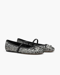 The Sequin Sabrina Ballerina Silver - Marc Jacobs