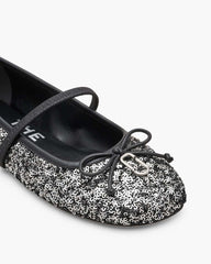 The Sequin Sabrina Ballerina Silver - Marc Jacobs