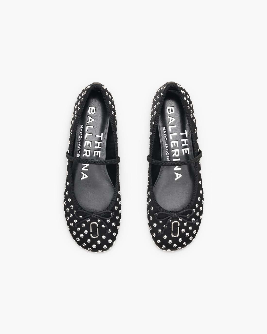The Studded Sabrina Ballerina Black Multi - Marc Jacobs