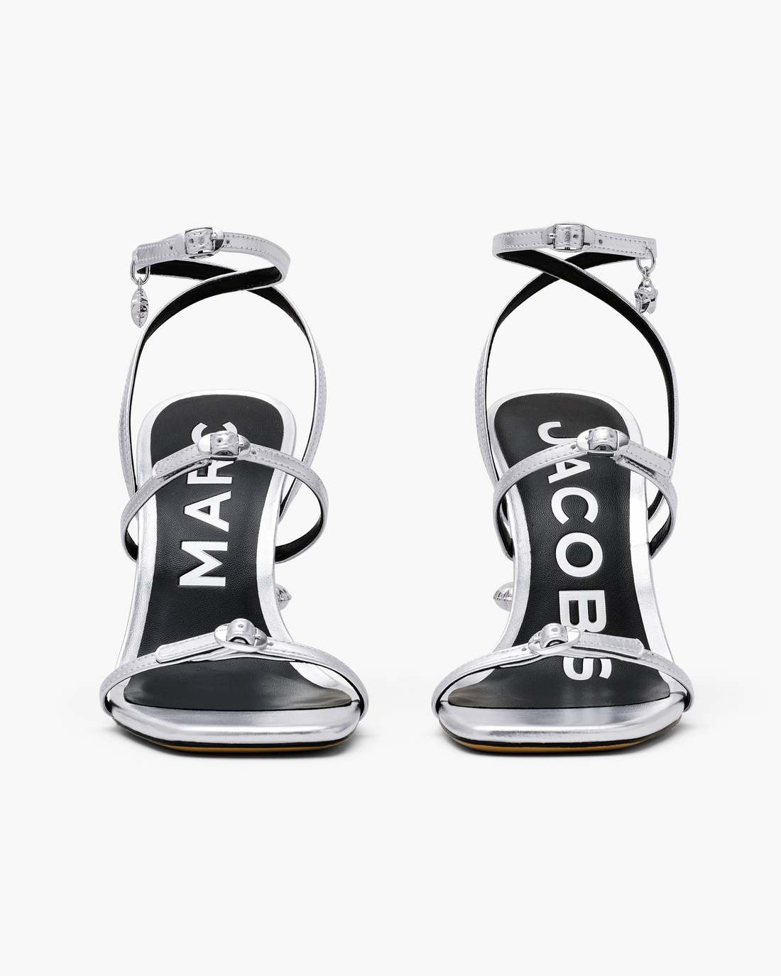 The Metallic Leather Daisy Heel Silver - Marc Jacobs