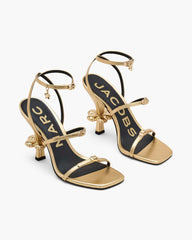 The Metallic Leather Daisy Heel Gold - Marc Jacobs