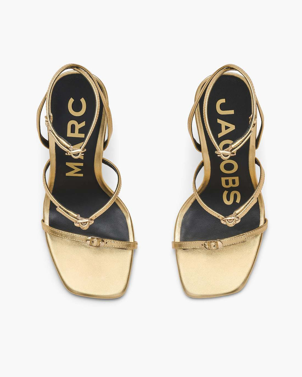 The Metallic Leather Daisy Heel Gold - Marc Jacobs
