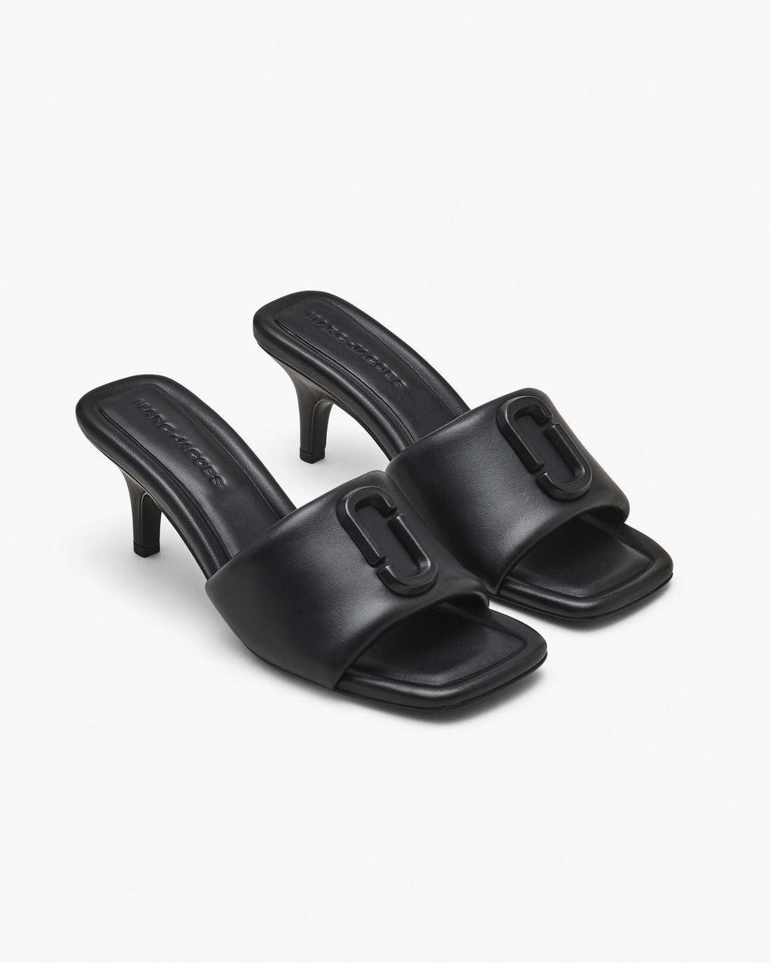 The Leather J Marc Heeled Sandal Black - Marc Jacobs