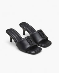 The Leather J Marc Heeled Sandal Black - Marc Jacobs