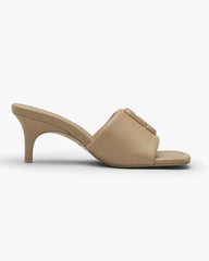 The Leather J Marc Heeled Sandal Camel - Marc Jacobs