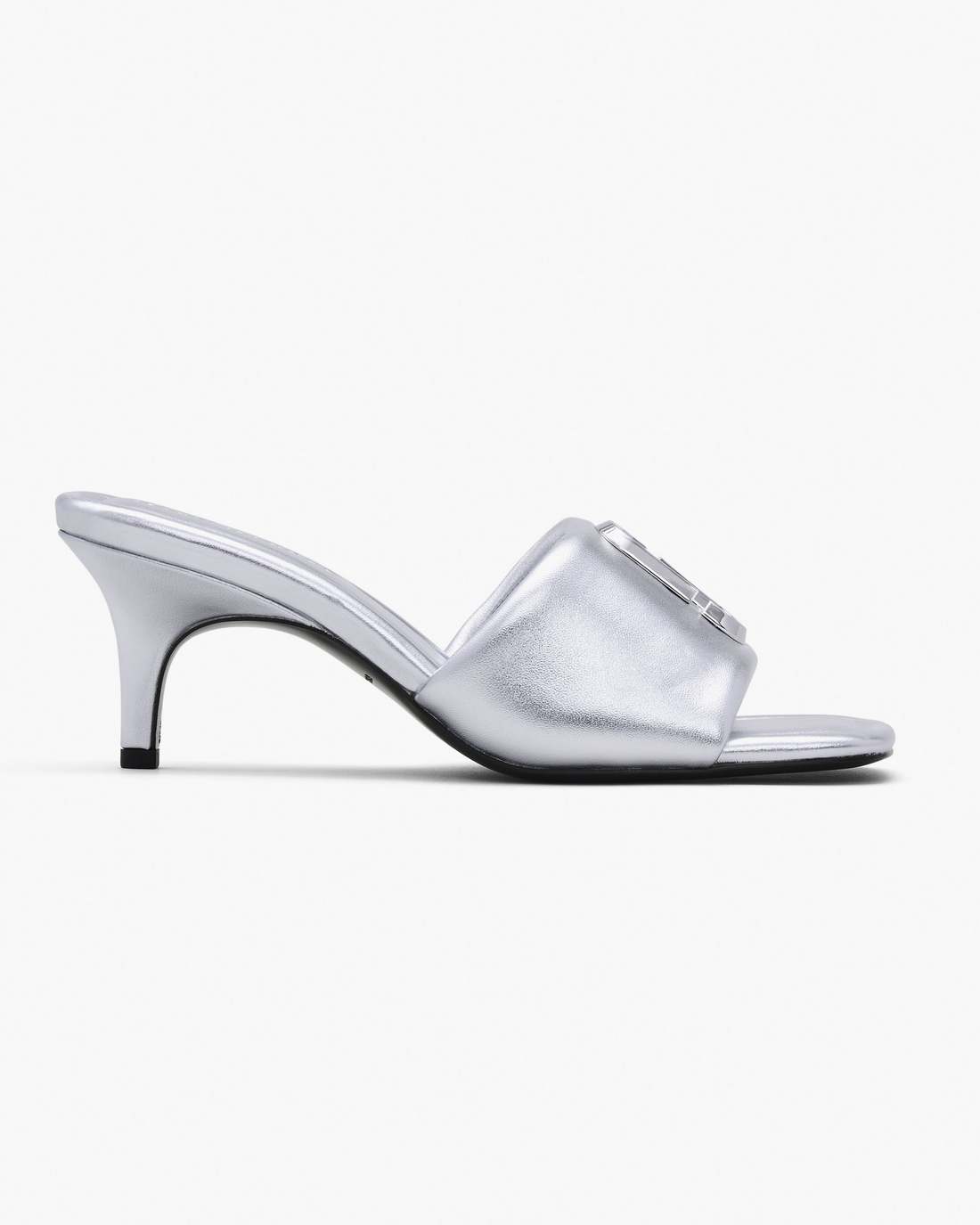 The Metallic J Marc Heeled Sandal Silver - Marc Jacobs