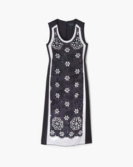 Trompe L'Oeil Eyelet Dress Black/White - Marc Jacobs