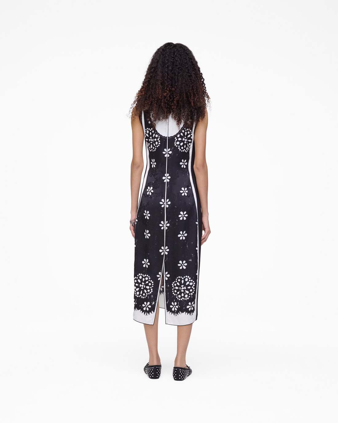 Trompe L'Oeil Eyelet Dress Black/White - Marc Jacobs
