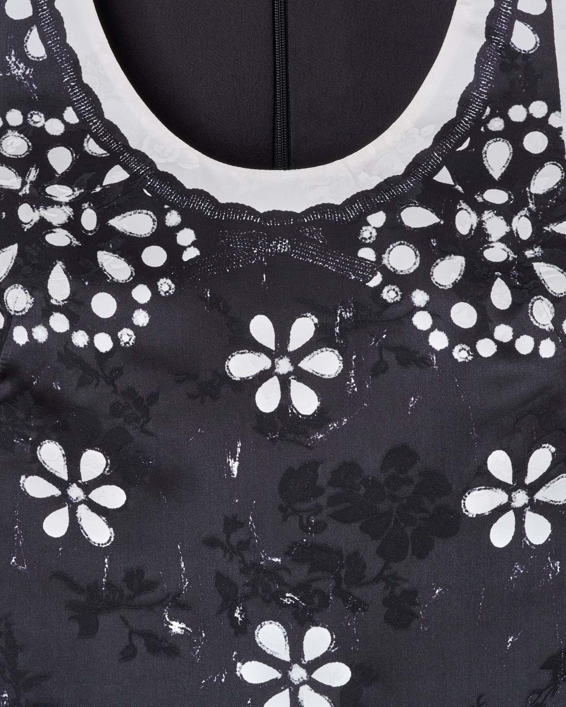 Trompe L'Oeil Eyelet Dress Black/White - Marc Jacobs