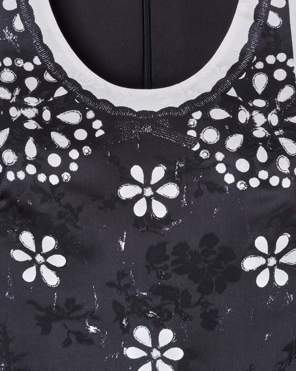 Trompe L'Oeil Eyelet Dress Black/White - Marc Jacobs