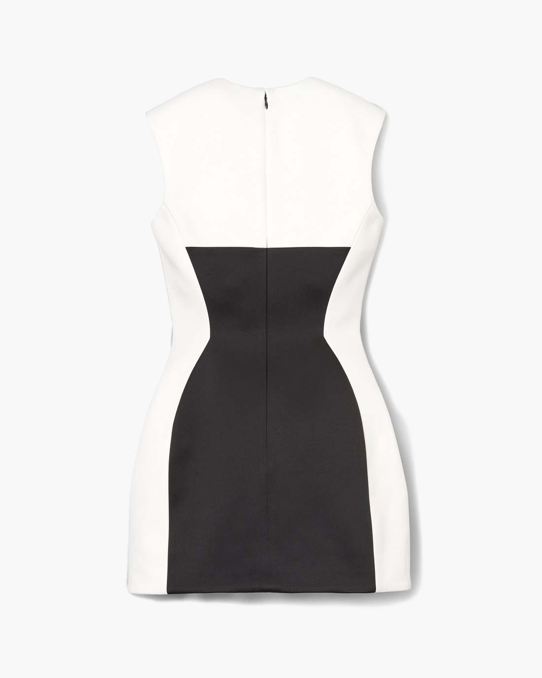Seamed Up Satin Dress Black/White - Marc Jacobs