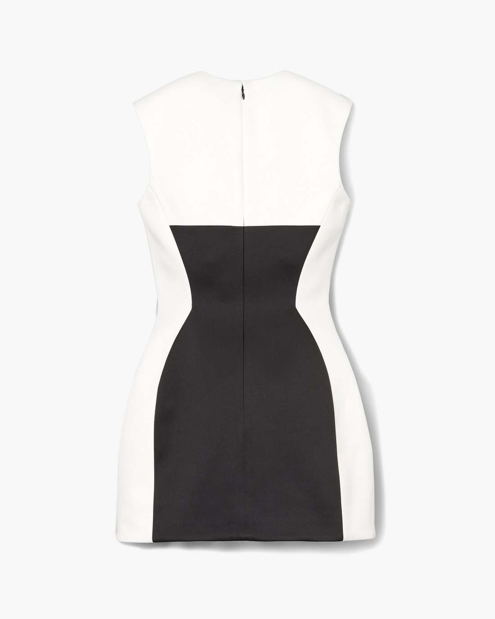 Seamed Up Satin Dress Black/White - Marc Jacobs