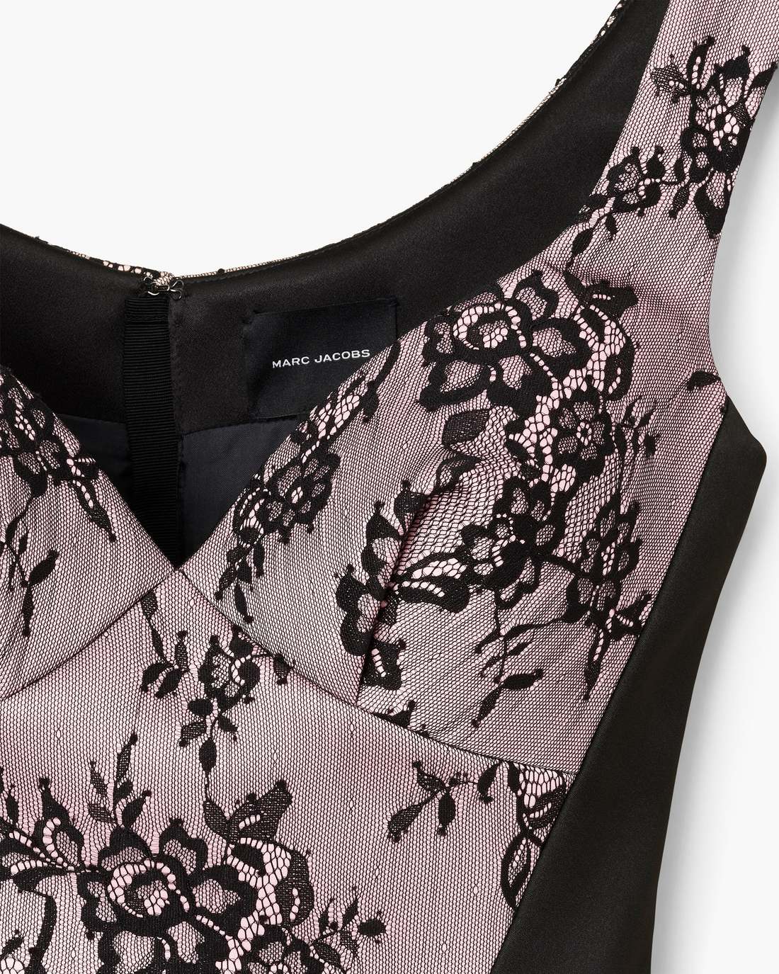 Sculpted Lace Shadow Dress Black Multi - Marc Jacobs
