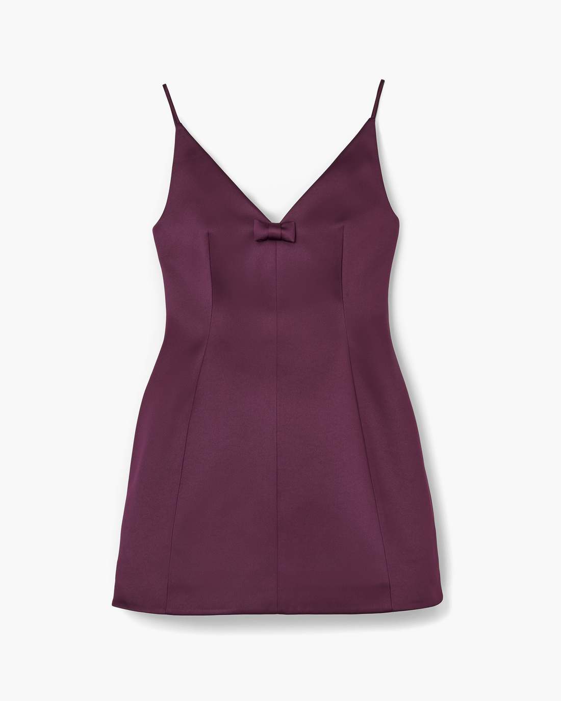 Satin Bow Dress Dark Plum - Marc Jacobs