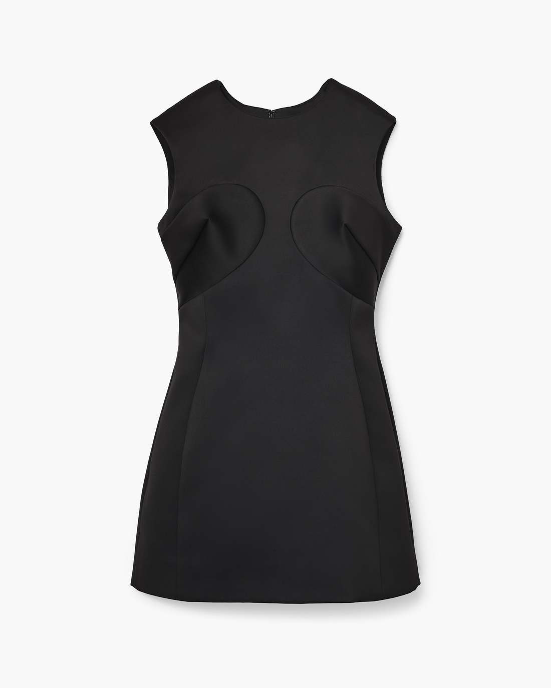 Seamed Up Satin Dress Black - Marc Jacobs