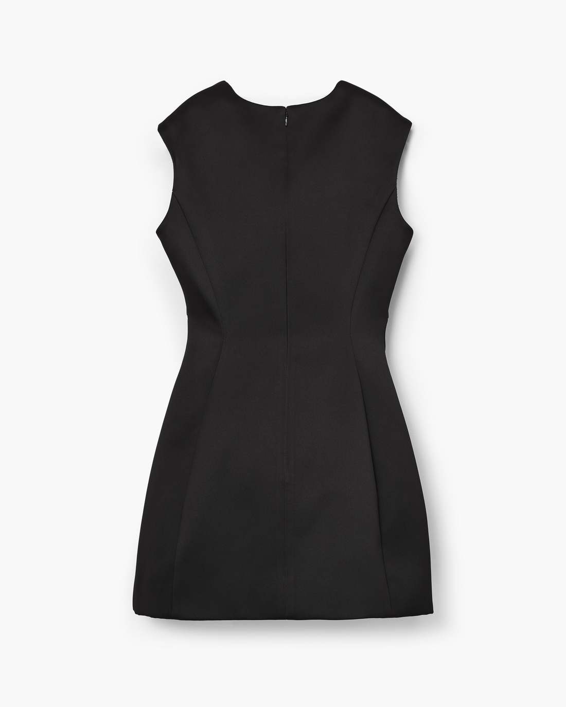 Seamed Up Satin Dress Black - Marc Jacobs