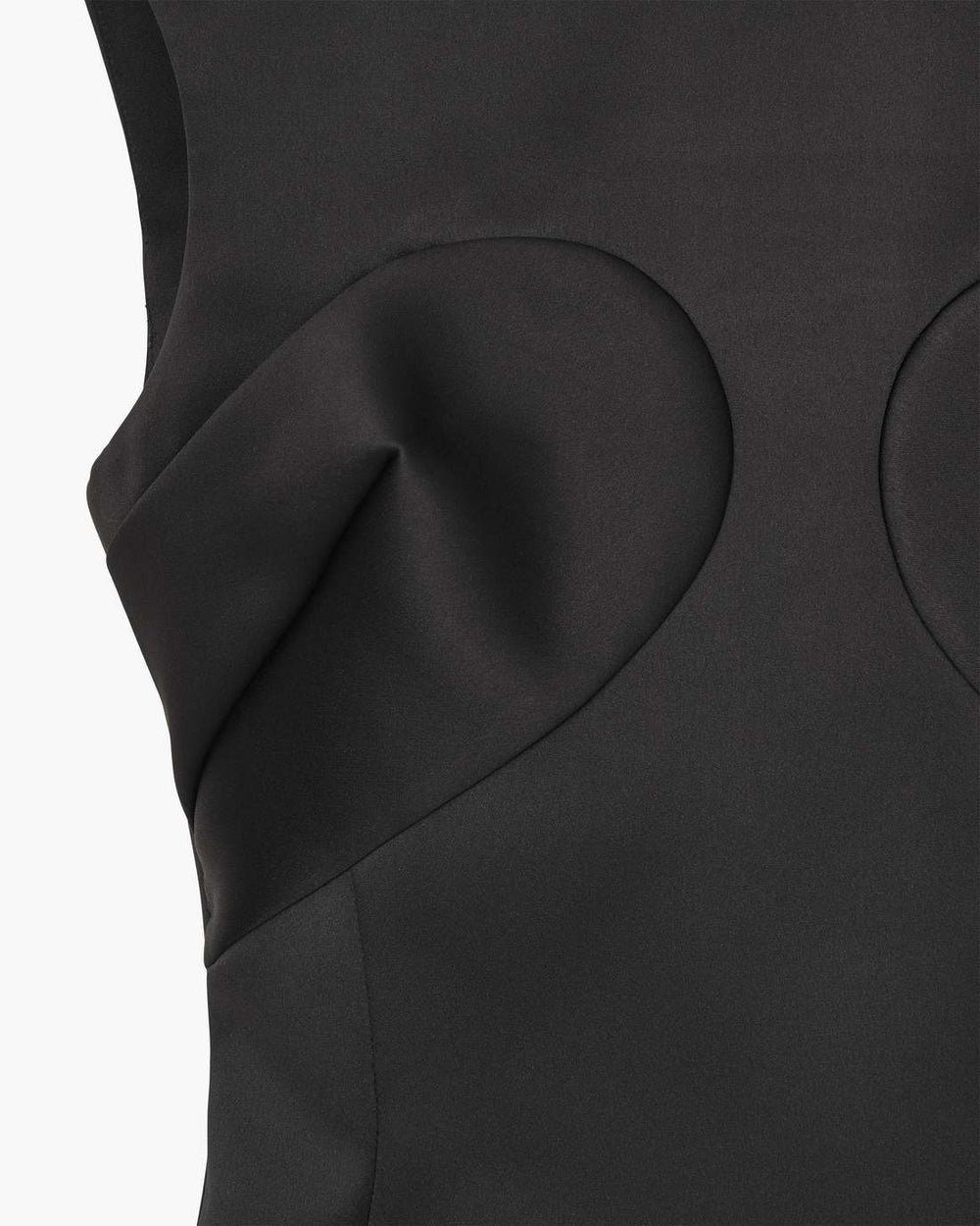 Seamed Up Satin Dress Black - Marc Jacobs