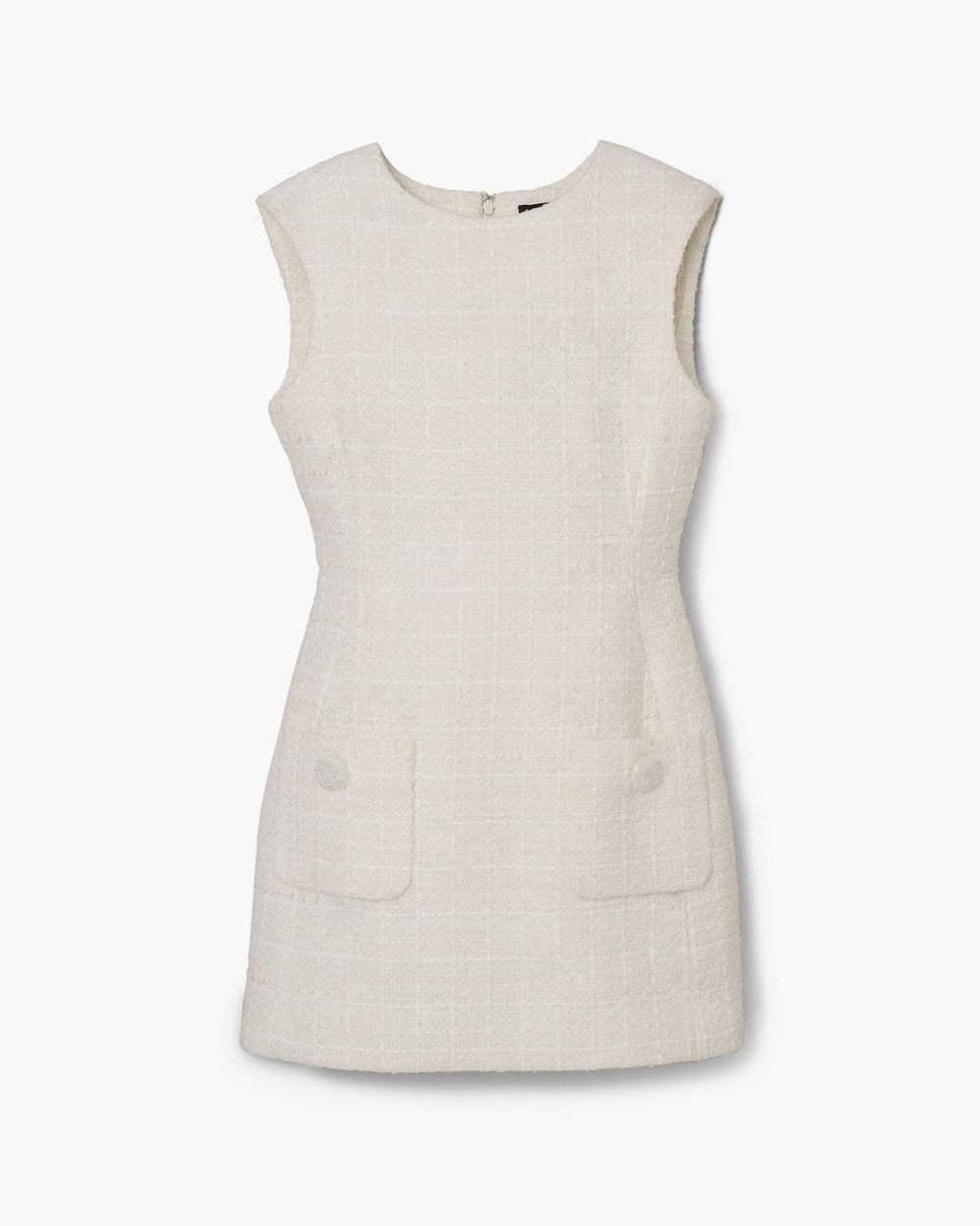 Sculptural Tweed Dress Ivory - Marc Jacobs