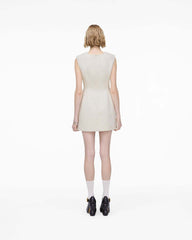 Sculptural Tweed Dress Ivory - Marc Jacobs