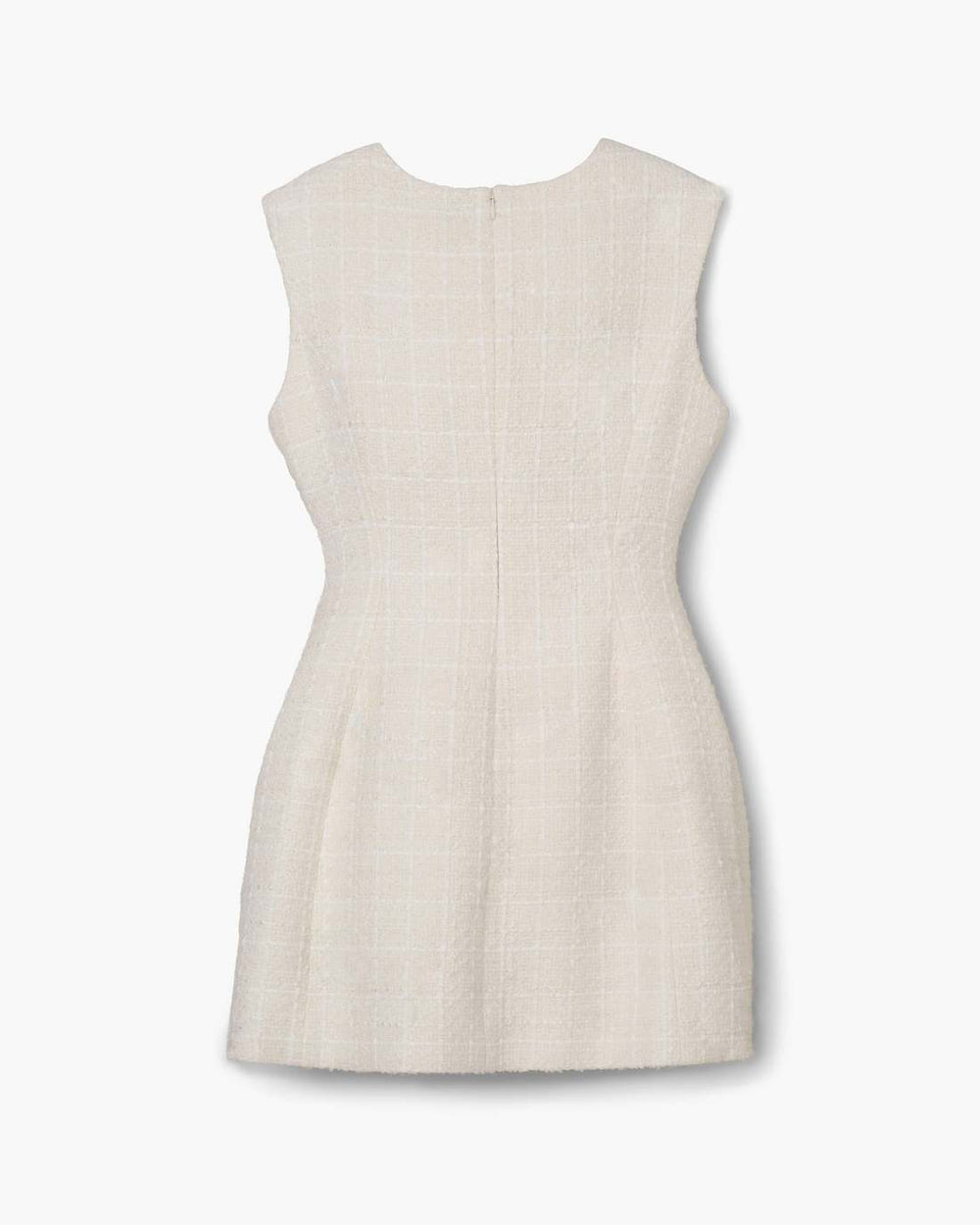 Sculptural Tweed Dress Ivory - Marc Jacobs