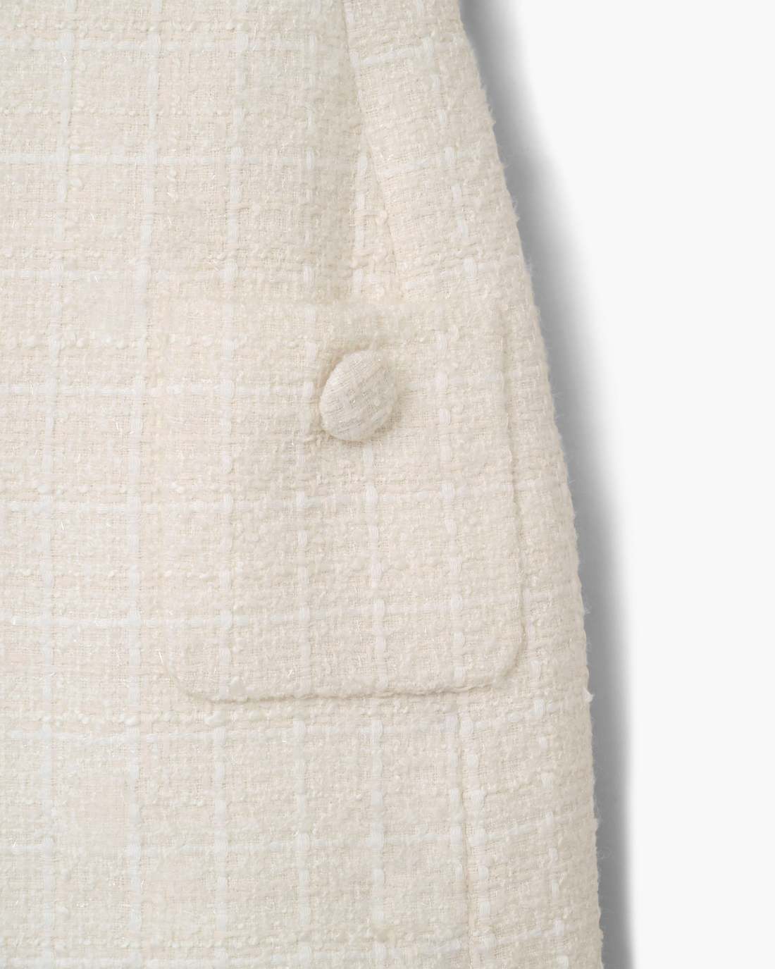 Sculptural Tweed Dress Ivory - Marc Jacobs