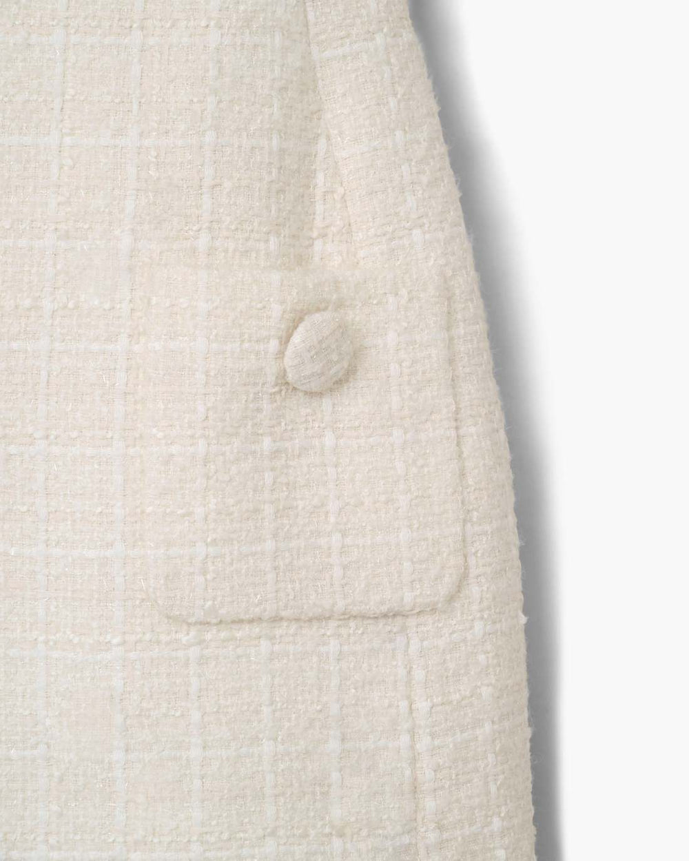 Sculptural Tweed Dress Ivory - Marc Jacobs