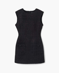 Sculptural Tweed Dress Black - Marc Jacobs