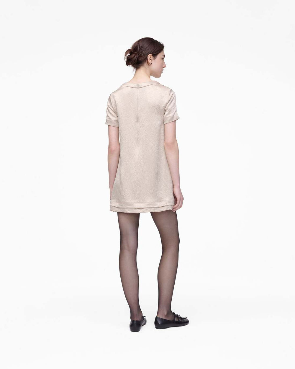 Crushed Satin Dress Champagne - Marc Jacobs