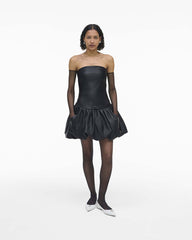 The Leather Bubble Dress Black - Marc Jacobs