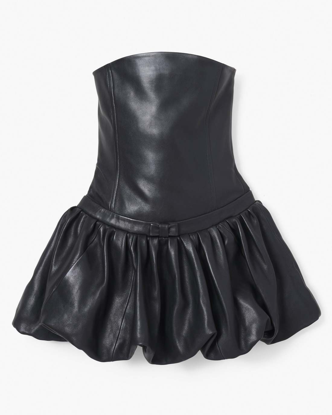 The Leather Bubble Dress Black - Marc Jacobs