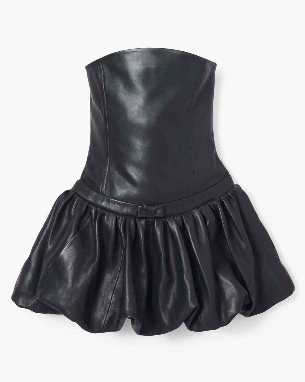 The Leather Bubble Dress Black - Marc Jacobs