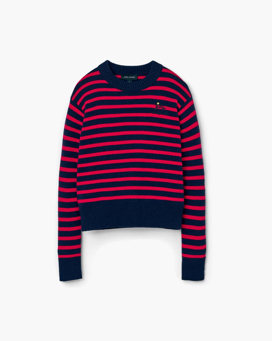 Joy Striped Crewneck Navy/Red - Marc Jacobs