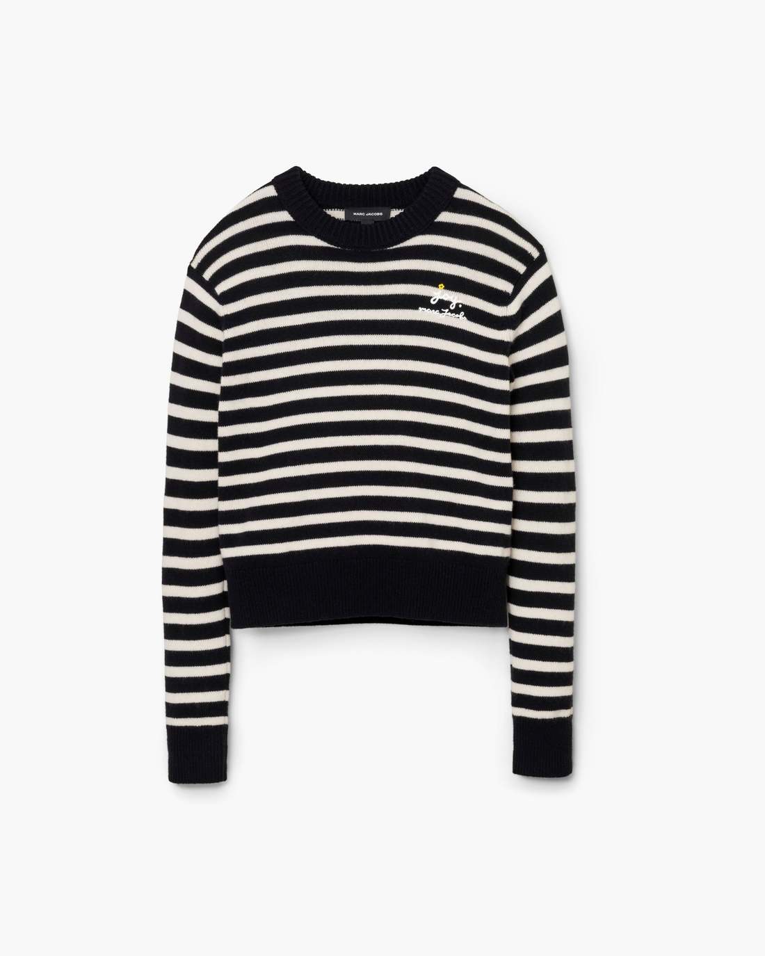 Joy Striped Crewneck Black/White - Marc Jacobs