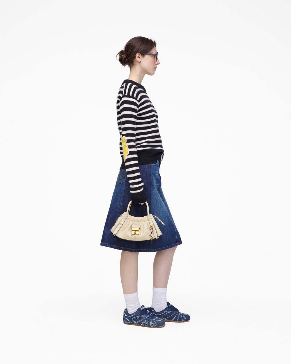 Joy Striped Crewneck Black/White - Marc Jacobs