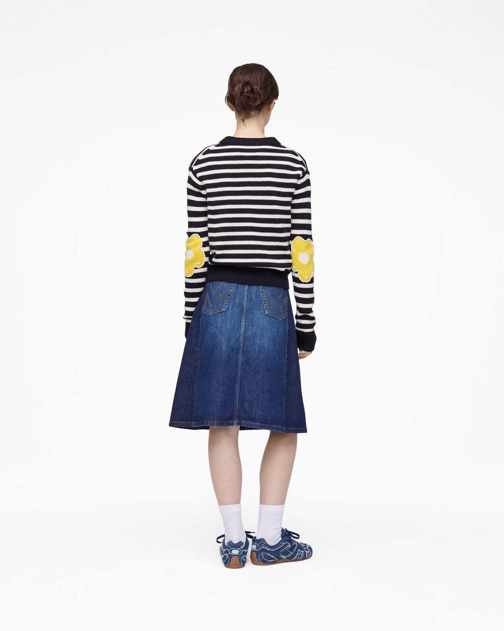 Joy Striped Crewneck Black/White - Marc Jacobs
