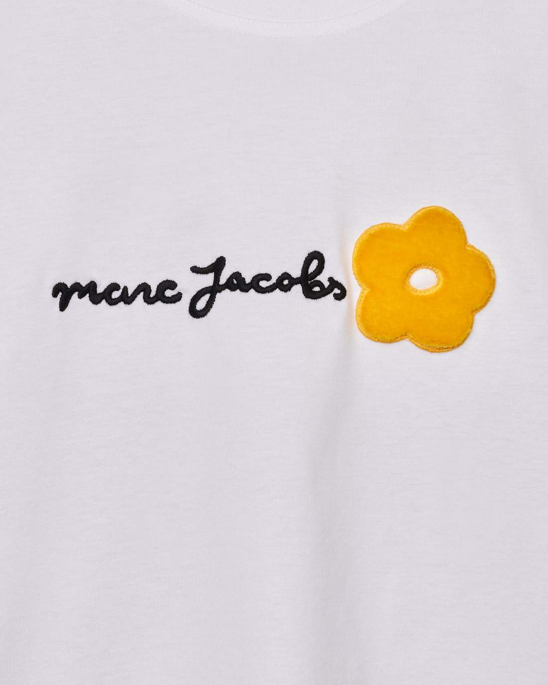 Daisy Logo Slim Tee White - Marc Jacobs