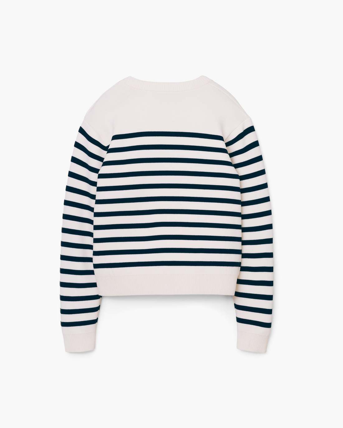 Breton Stripe Crewneck White/Navy - Marc Jacobs