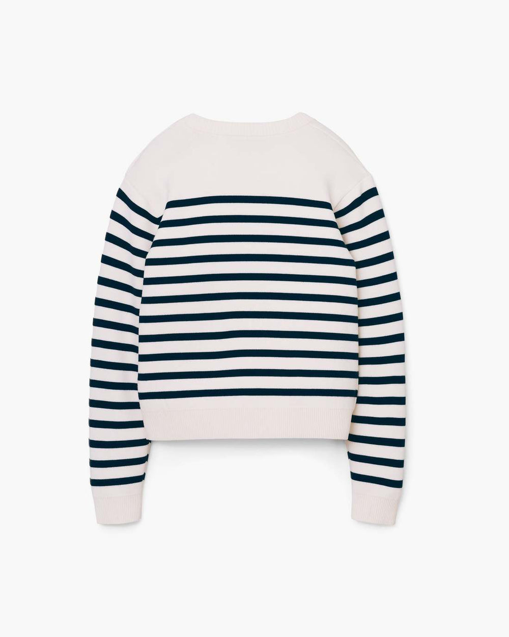 Breton Stripe Crewneck White/Navy - Marc Jacobs