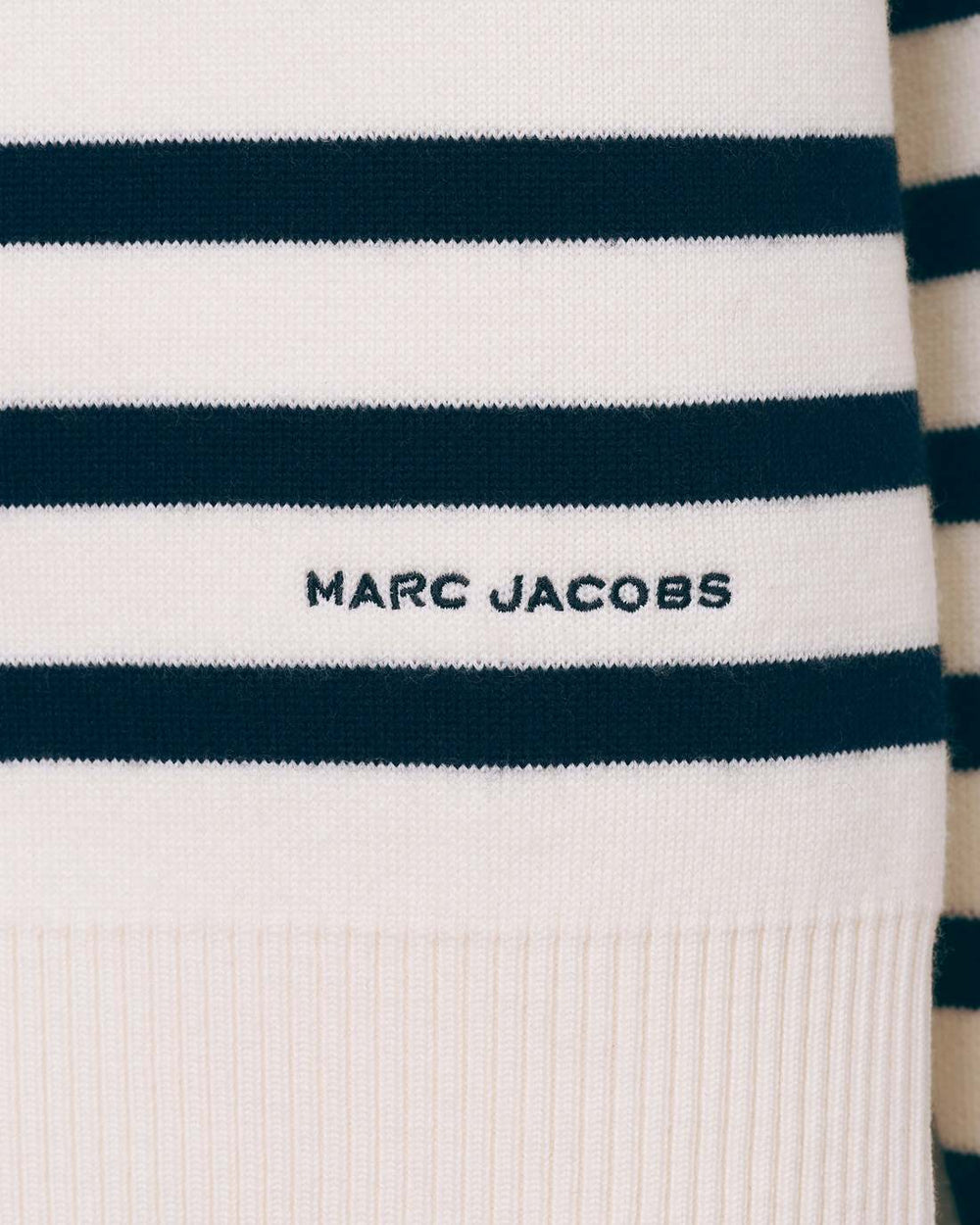 Breton Stripe Crewneck White/Navy - Marc Jacobs