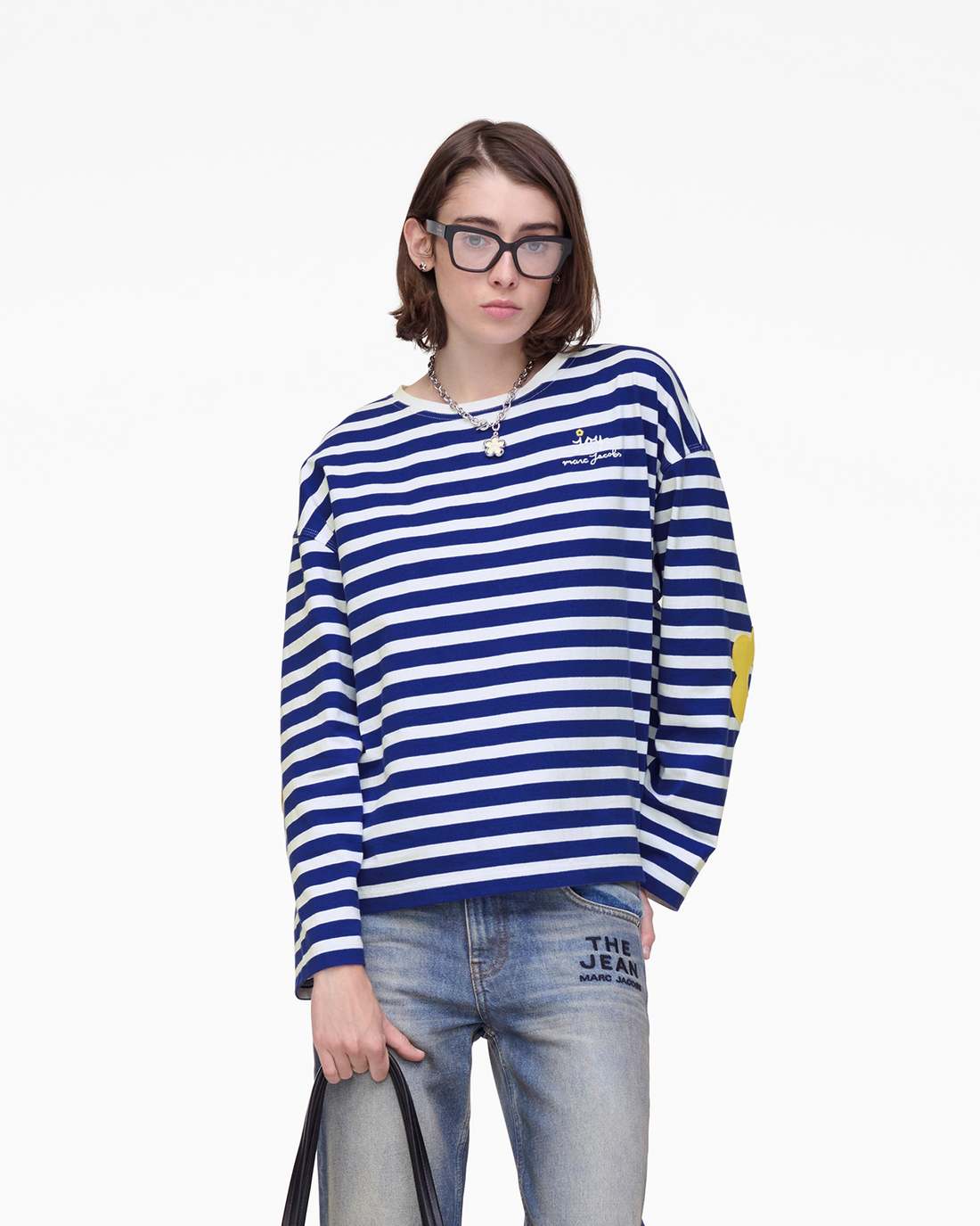Daisy Striped Longsleeve Pansy/White - Marc Jacobs