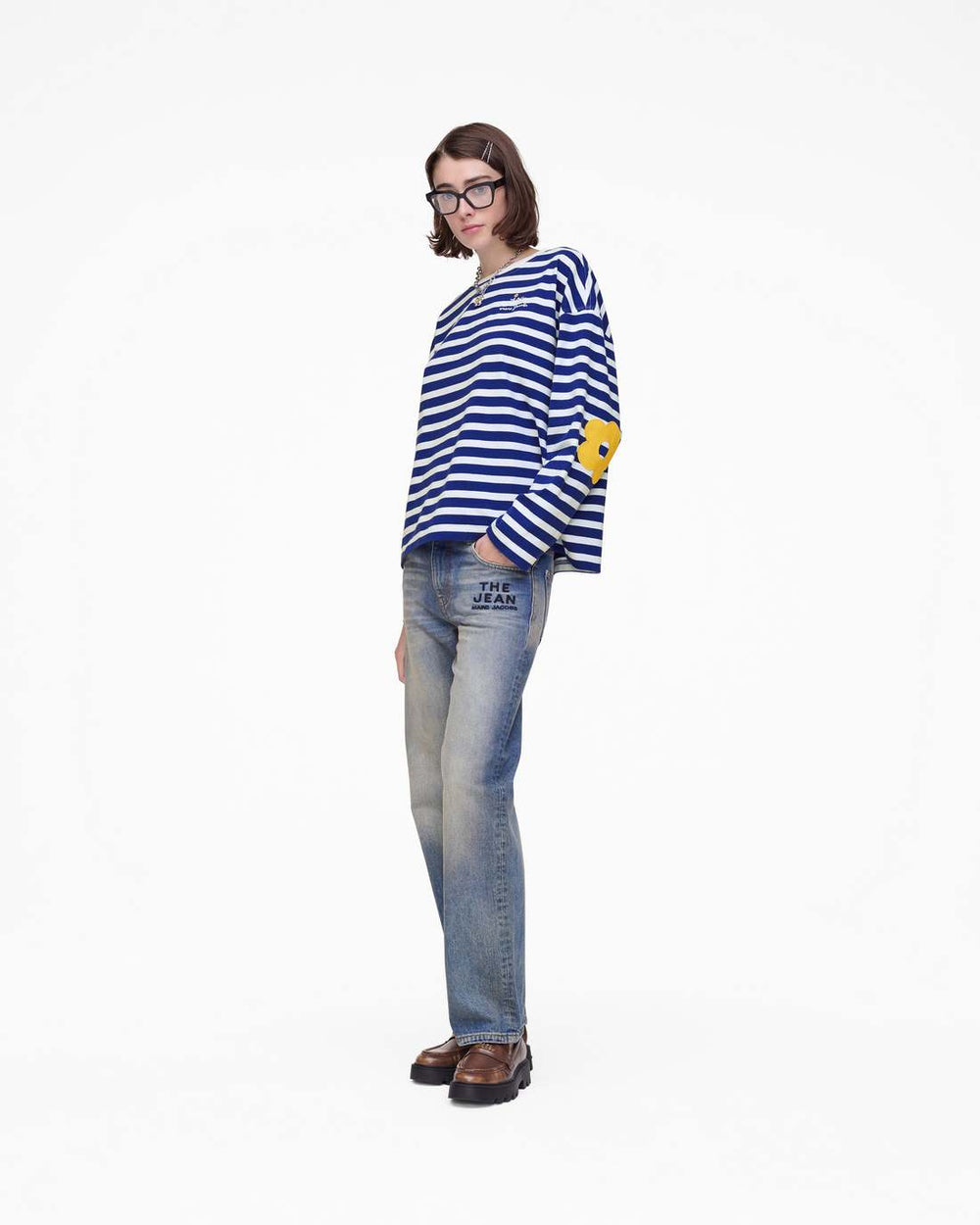 Daisy Striped Longsleeve Pansy/White - Marc Jacobs