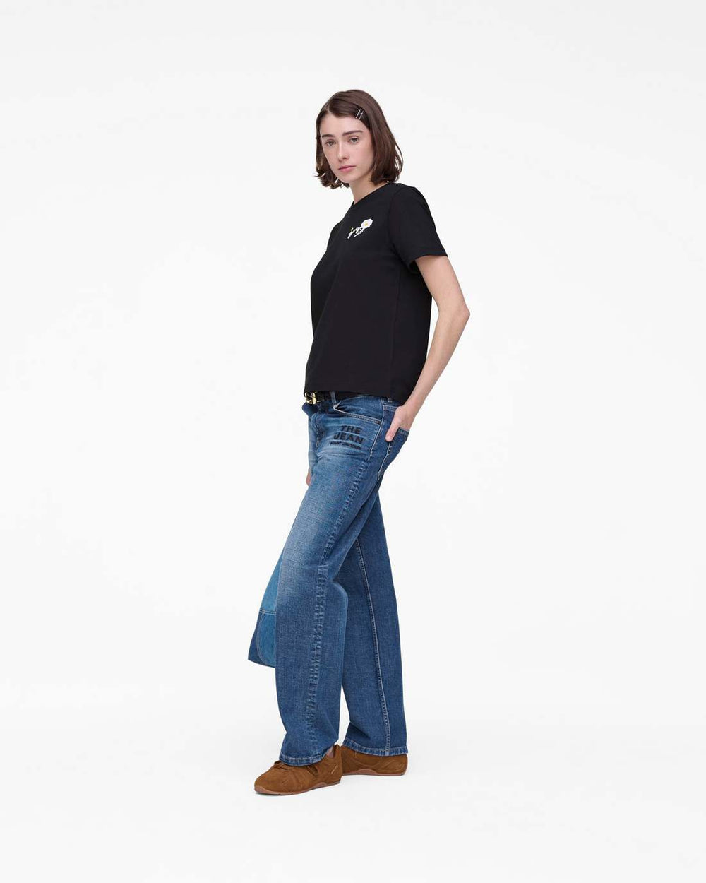 Marc Is Joy Daisy Baby Tee Black - Marc Jacobs