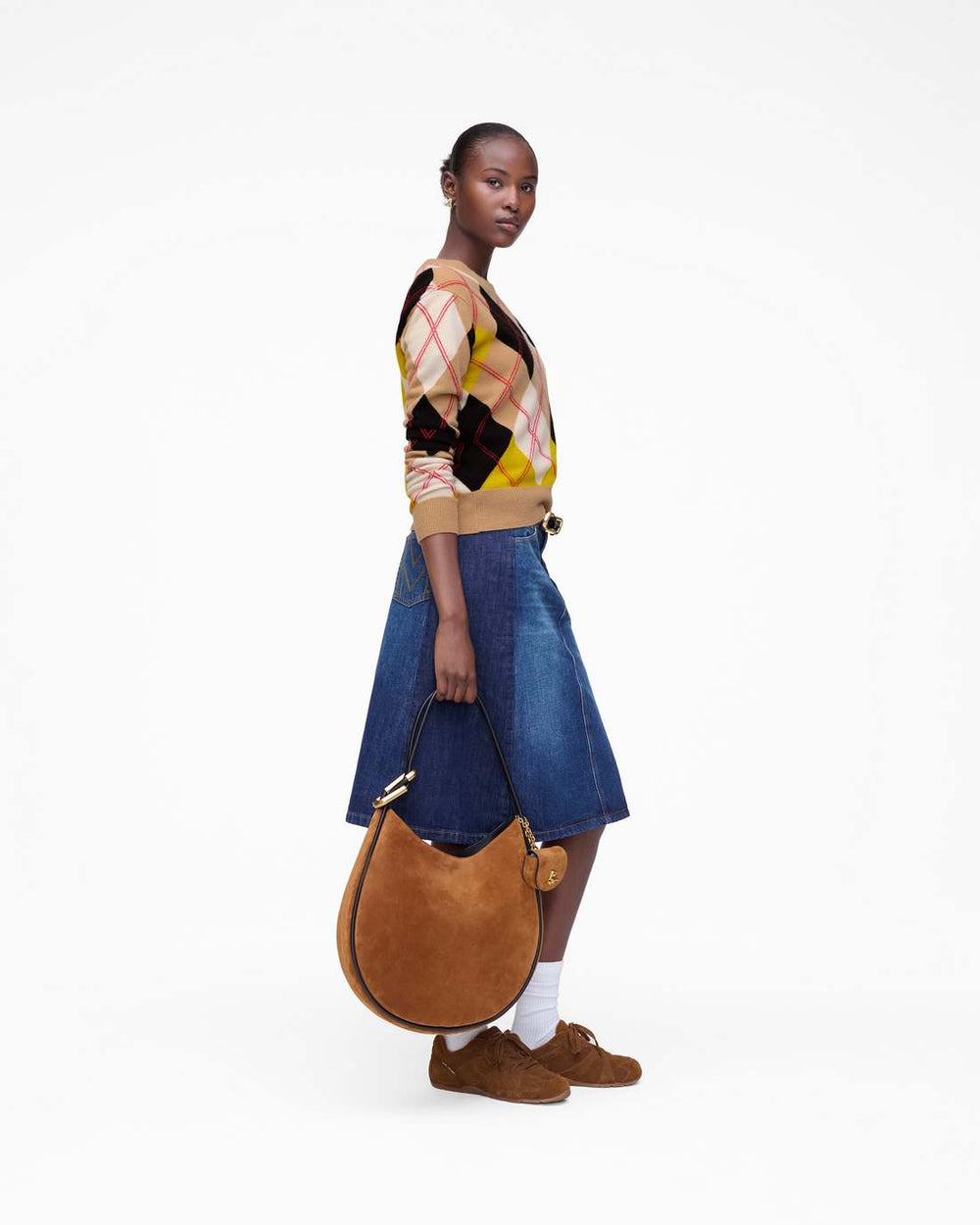Preppy Daisy Argyle Crewneck Joy Yellow Multi - Marc Jacobs