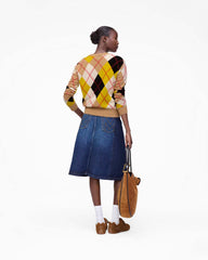 Preppy Daisy Argyle Crewneck Joy Yellow Multi - Marc Jacobs