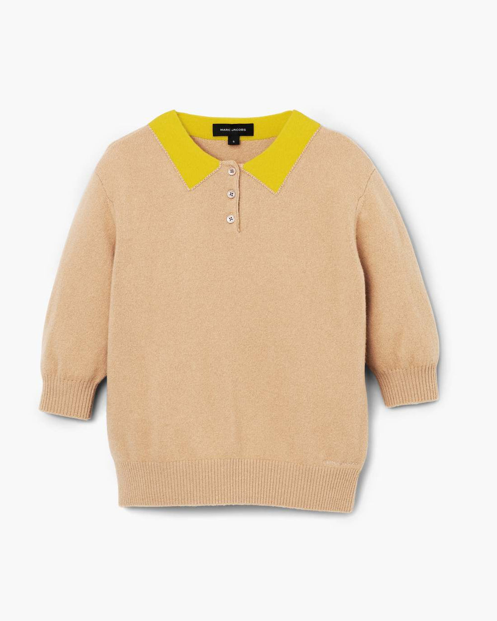 Trompe L'Oeil Knit Polo Camel - Marc Jacobs