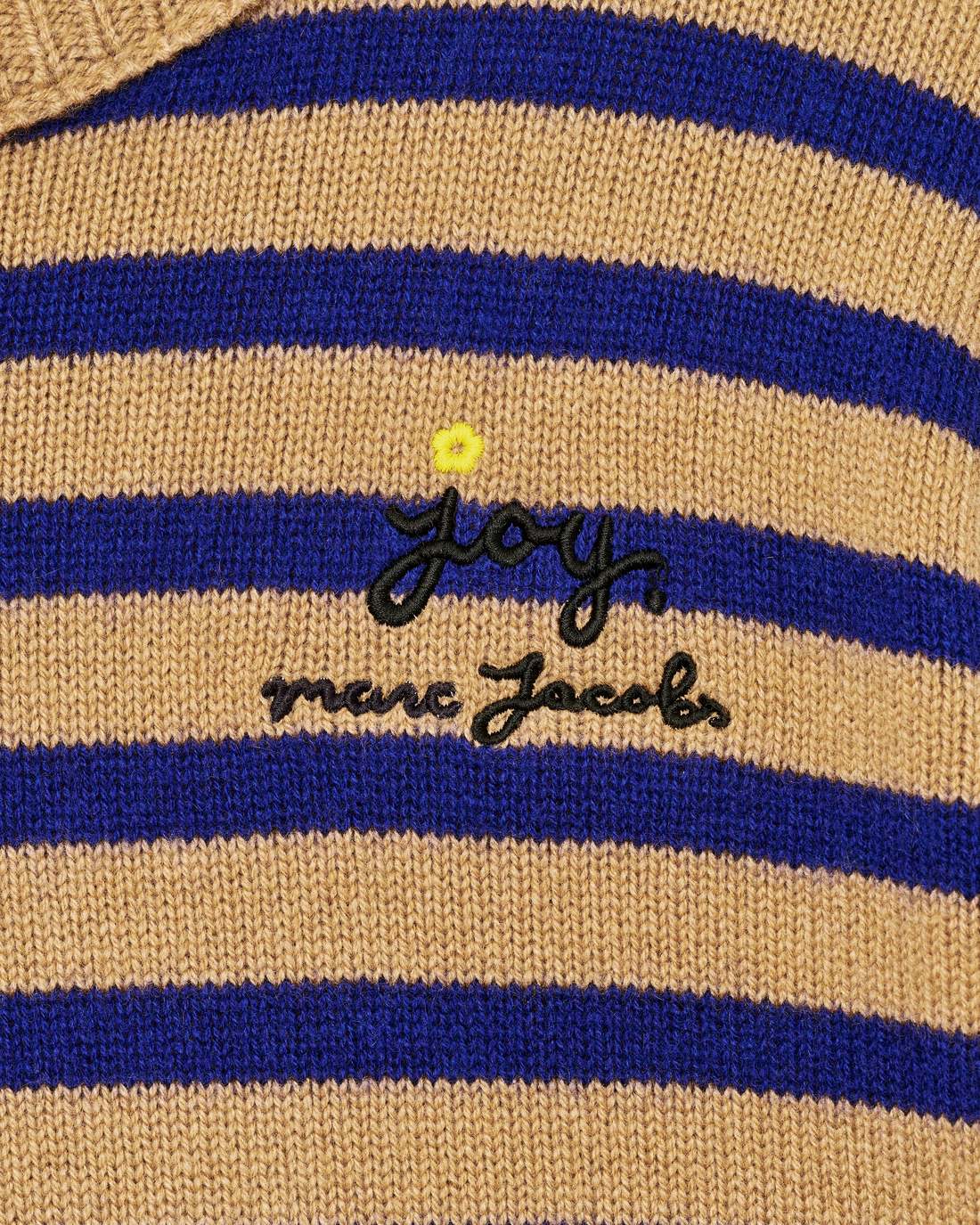 Joy Striped Crewneck Camel/Pansy - Marc Jacobs