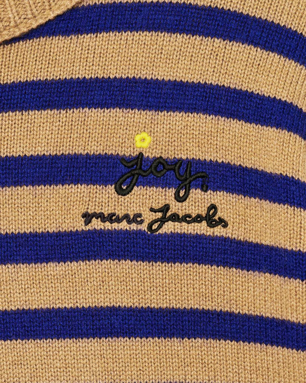 Joy Striped Crewneck Camel/Pansy - Marc Jacobs