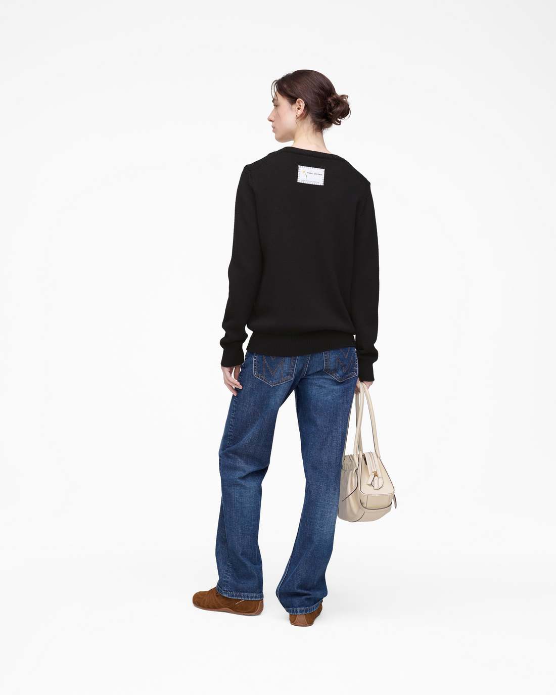 Marc Is Joy Jacquard Crewneck Black - Marc Jacobs